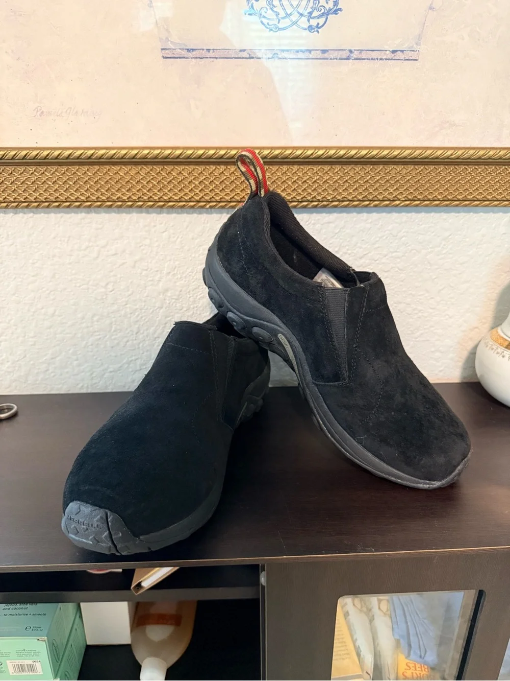 Merrell Jungle Moc Men's 8.5W Black Suede Slip-On Shoes